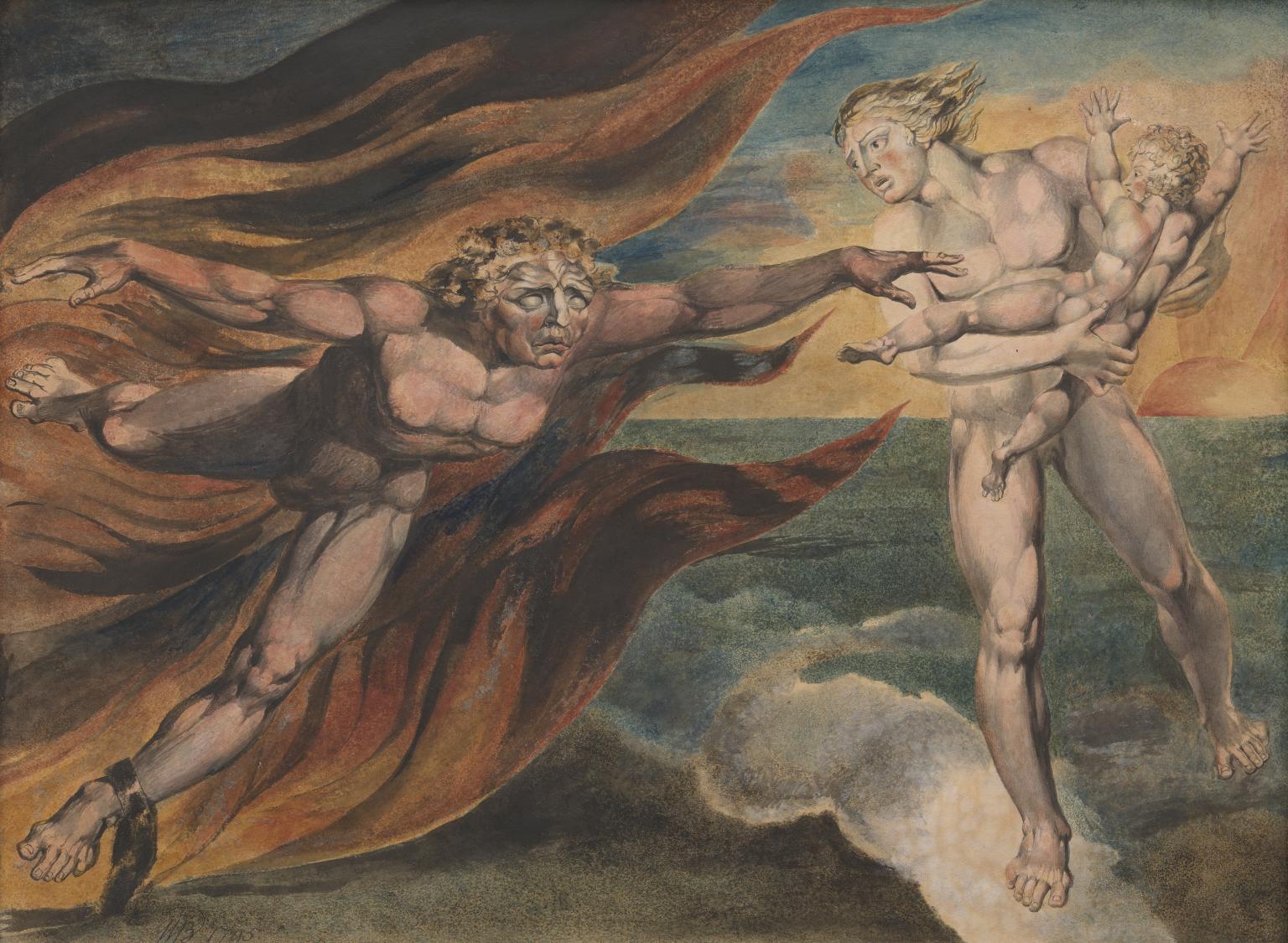 The Good and Evil Angels - William Blake